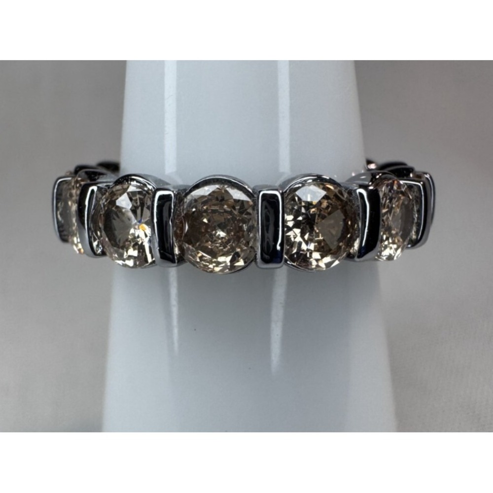 Bomb Party Ring Size 7 - RG30542 "Bright Horizons" Smokey Topaz on Hematite